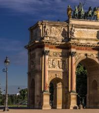 Arco di Trionfo a Place Carrousel a Parigi Arco di Trionfo a Carrousel