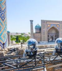 Regisztán tér - a keleti mese színvonala és Szamarkand gyöngyszeme