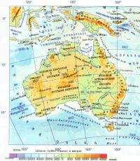 Қалалары бар Австралия картасы